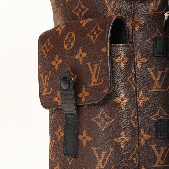 Louis Vuitton M43735 Christopher MM Brown Black Macassar Monogram Backpack - Picture 7 of 16